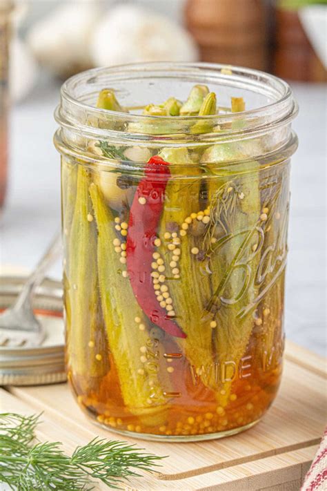 Quick & Easy Refrigerator Pickled Okra (No Canning) - Restless Chipotle