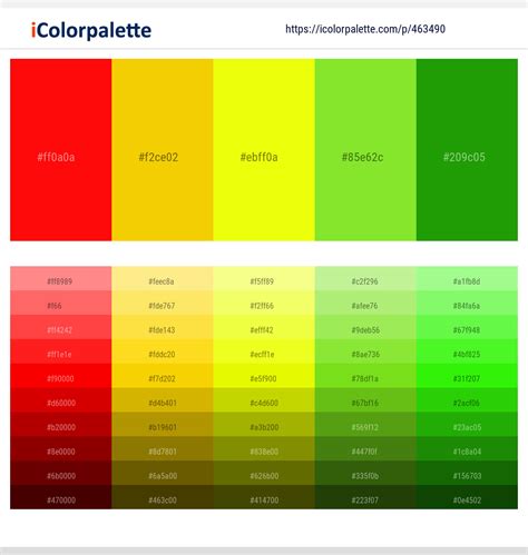 Graphic Red Yellow Green Status