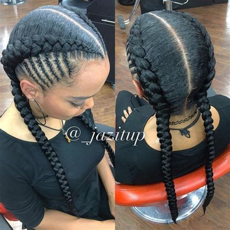 35 Best Two Cornrow Braids Choosy Styles To Copy New Natural Hairstyles