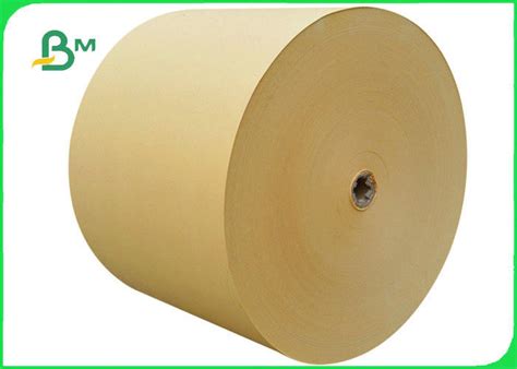 Gsm Environment Friendly Natural Brown Kraft Paper Jumbo Roll For