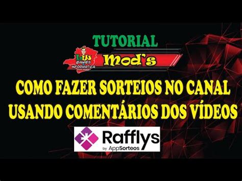 Tutorial Como Fazer Sorteios Usando Coment Rios Do V Deo Youtube