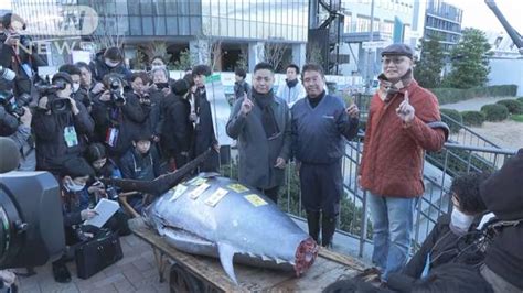 「まさかと」豊洲市場でマグロ初競り 「一番マグロ」が1億円超えの最高値 2024年1月5日掲載 ライブドアニュース