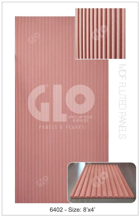 Glo Plywood Panels Fluted Mdf Panel Mm For Interior Design Size