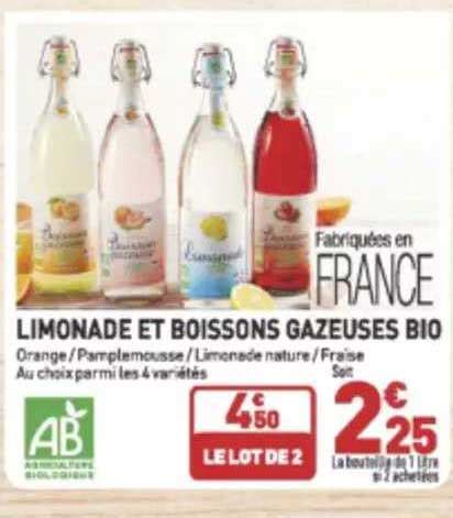 Promo Limonade Et Boissons Gazeuses Bio Chez Grand Frais Icatalogue Fr