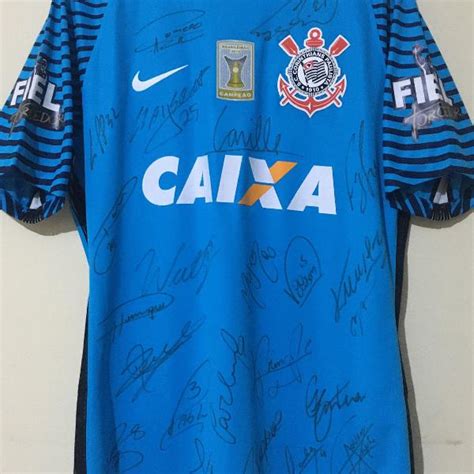 Camisa Corinthians Autografada Anos REBAIXAS Agosto Clasf