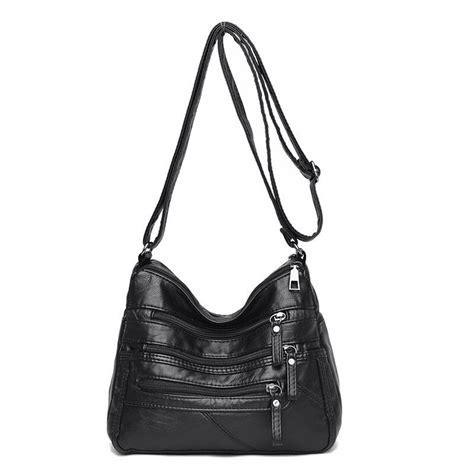 Sac à bandoulière en cuir pu souple pour femmes Sac Tendance