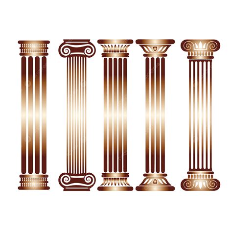 Roman Pillar Icon Set Vector Pillar Roman Column Png And Vector With