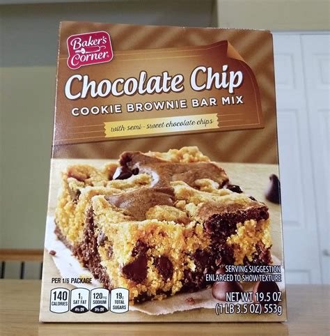 Baker's Corner Chocolate Chip Cookie Brownie Bar Mix | Aldi Reviewer