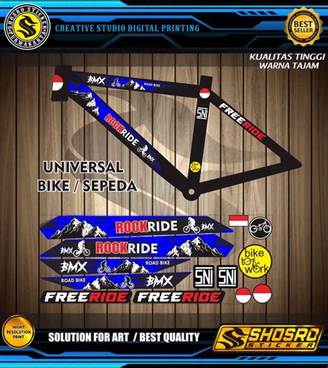 STICKER SEPEDAH UNIVERSAL STIKER VARIASI STRIPNG BUAT ALL SEPEDA