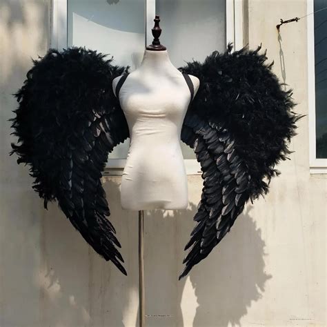 Buy Costumed High Quality Unique Black Angel Wings