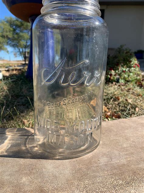 Vintage 2 Quart Kerr Self Sealing Wide Mouth Mason Jar Etsy