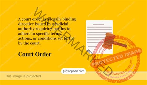 Court Order Legal Definition Temporary And Permanent Court Order