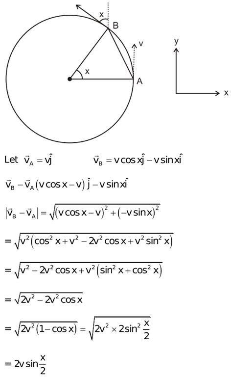 A Particle Is Moving In A Circle Of Radius R Having Centre O With A Constant Speed Vthe