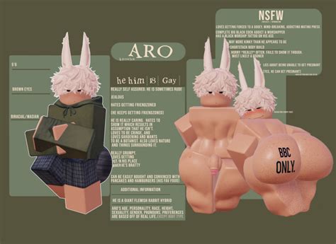 Rule Roblacked Aro Bent Over Blonde Hair Bunny Ears Character