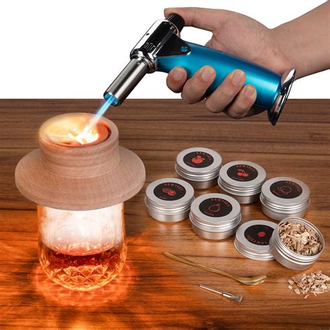 Cocktail Smoker Kit With Torch Old Fashioned Whiskey Smoker Infuser