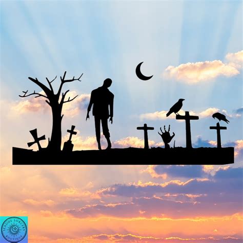 Zombie Graveyard Decal Halloween Decal Cemetery Car Decal - Etsy