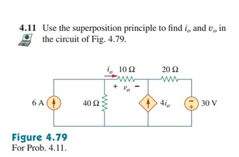 Solved Use The Superposition Principle To Find I An Chegg