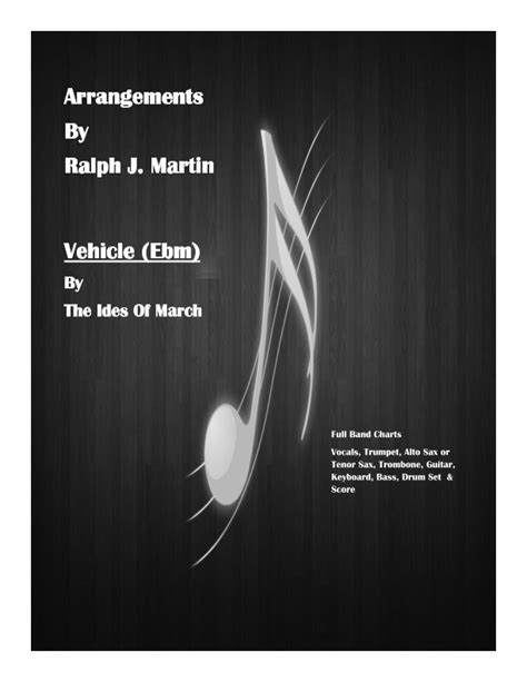 Vehicle Arr Brass Dragons By The Ides Of March Sheet Music For Jazz