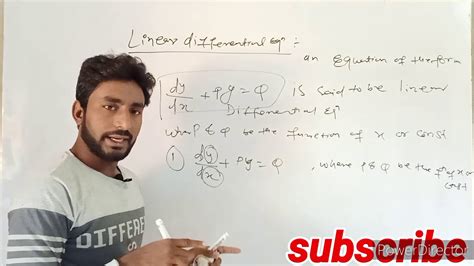 Class 12 Maths How To Solve Linear Differential Equation Youtube