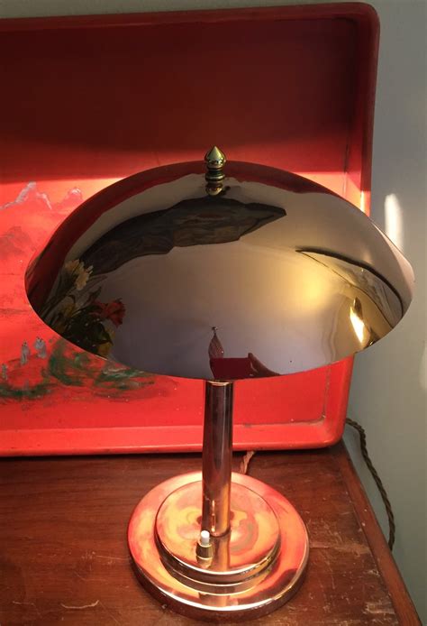 Antiques Atlas Stylish Art Deco Dome Desk Lamp Copper As156a1837