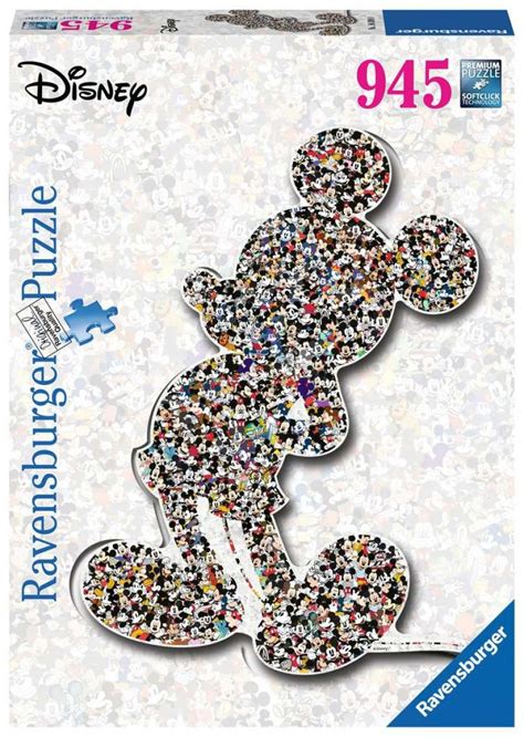 Ravensburger Mickey Mouse Shaped 945 Piece Jigsaw Puzzle Bright Star Toys