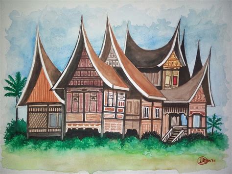 Kolase Rumah Adat Joglo
