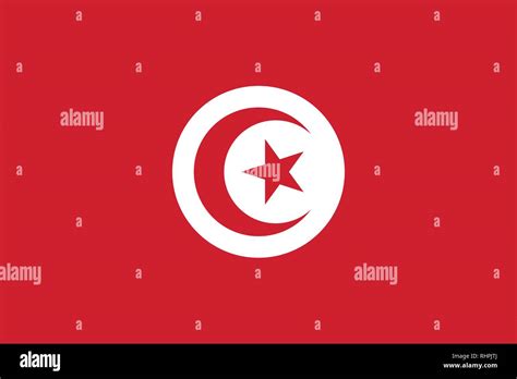vector image  tunisia flag based   official  exact tunisian