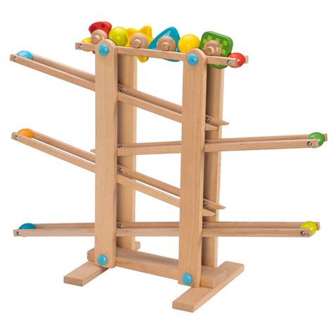 Buy Fat Brain Toys FBT Wooden Marble Run - Roll 'n Go Wooden Marble Run ...