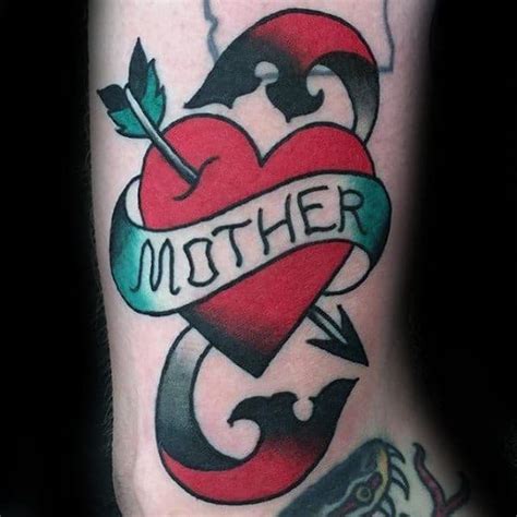 40 Traditional Mom Tattoo Designs For Men Memorial Ideas