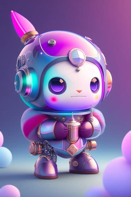 Premium AI Image | 3d cute robot cartoon