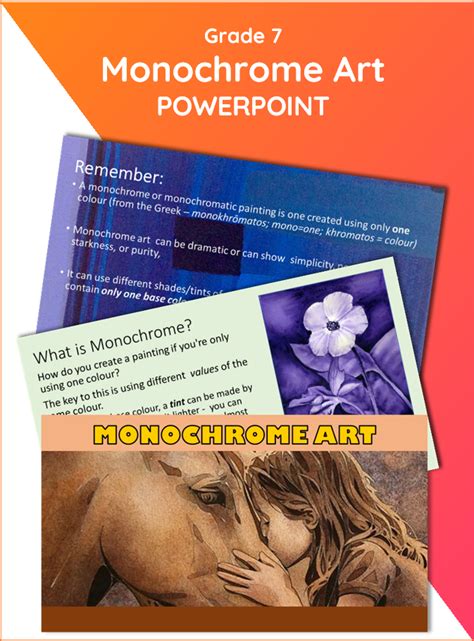 Monochrome Art Powerpoint Presentation Art Assist 4 Teachers