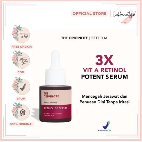 Jual The Originote Retinol B Serum Anti Aging Ml Vit A Retinol