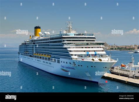 Corfu Greece June 2022 Costa Luminosa Cruise Ship Docked In The