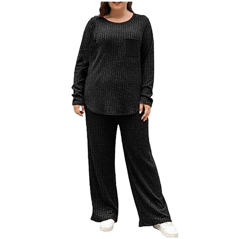 Summer Savings Clearance Yievot Lounge Sets For Women Long Sleeved Two