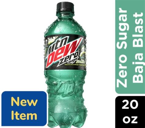 Mountain Dew® Zero Sugar Baja Blast Soda Bottle, 20 fl oz - QFC