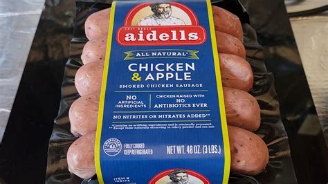 Costco Sale Item Review Chef Bruce Aidells All Natural Chicken Apple