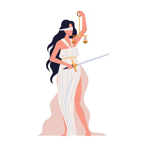 Themis The Goddess Of Justice 13790931 Vector Art At Vecteezy