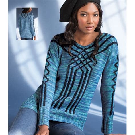 Twisted Argyle Sweater Vogue Knitting