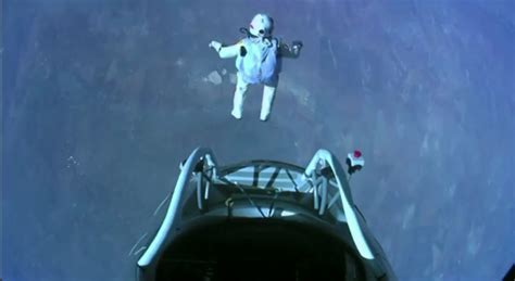 Worlds Highest Skydive Daredevil Felix Baumgartner Makes Record