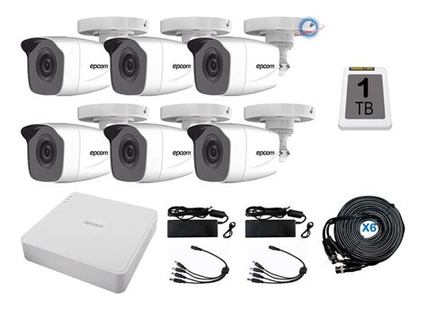 Kit Camaras Epcom Mpx Cctv Tb Dvr Canales P Cctv Meses