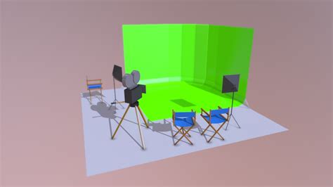 Low Poly Small Film Studio Download Free 3d Model By Anshinowara