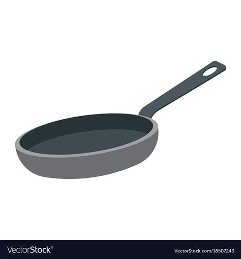 Frying Pan Royalty Free Vector Image Vectorstock