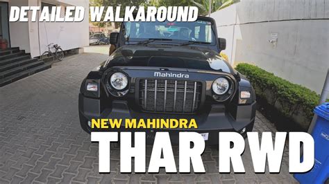 New Mahindra Thar Rwd Detailed Walkaround New Thar 2023 4x2 Youtube