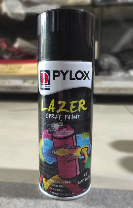 Nippon Paint 400cc Pylox Lazer Spray Paint Matte Black 47 Lazada Ph