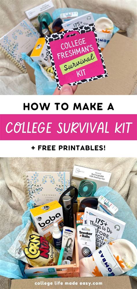 How To Make A Diy Freshman College Survival Kit College Survival Kit