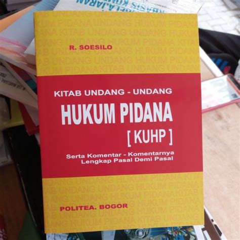 Jual Kitab Undang Undang Hukum Pidana Kuhp Shopee Indonesia