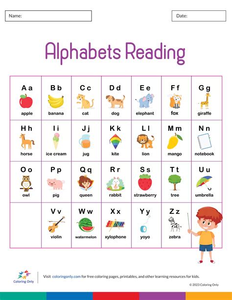 Alphabets Reading