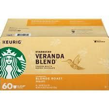 KCUPS COFFEE STARBUCKS VERANDA BLONDE ROAST 60S Food Beverage Co Ltd
