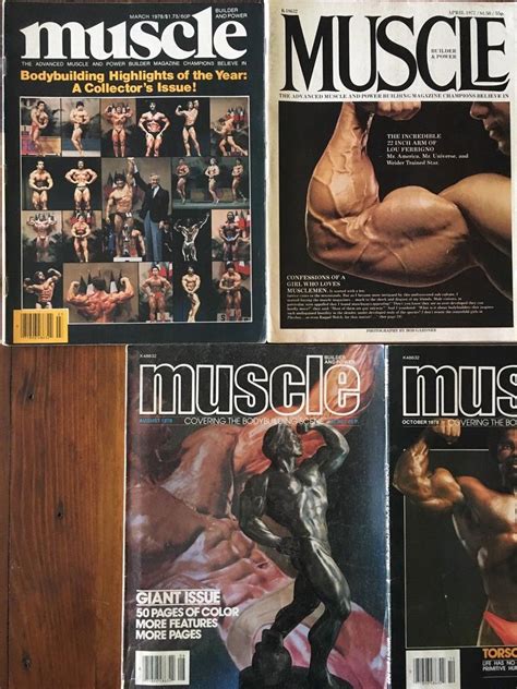 Muscle Builder Lot Lou Ferrigno Mike Mentzer Arnold Schwarzenegger