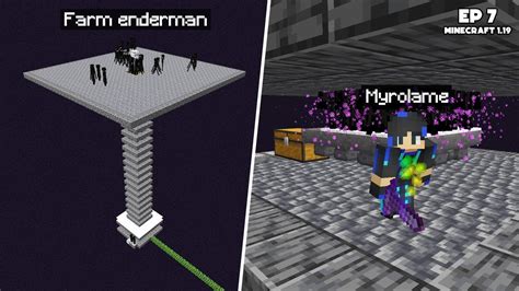 J ai construit la meilleure FERME à ENDERMAN totalement fumée